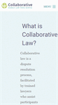 Mobile Screenshot of collaborativefamilylawyers.ca