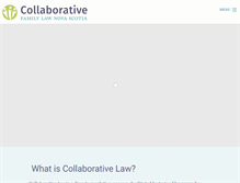 Tablet Screenshot of collaborativefamilylawyers.ca